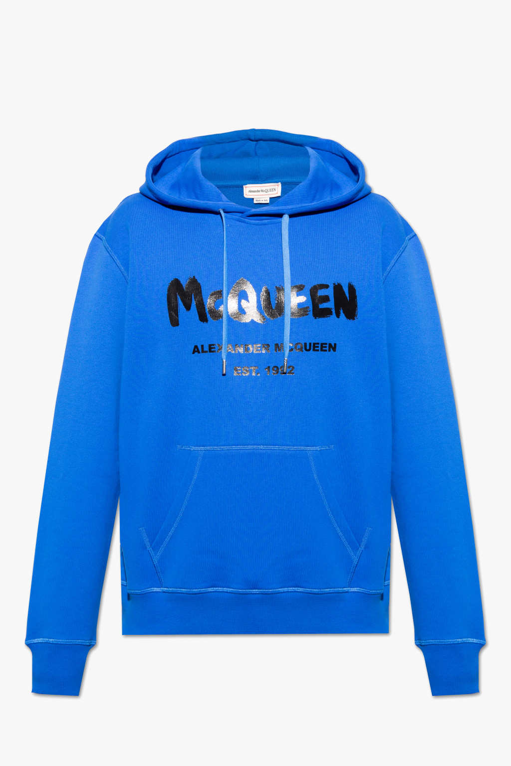 Blue Hoodie with logo Alexander McQueen Vitkac France